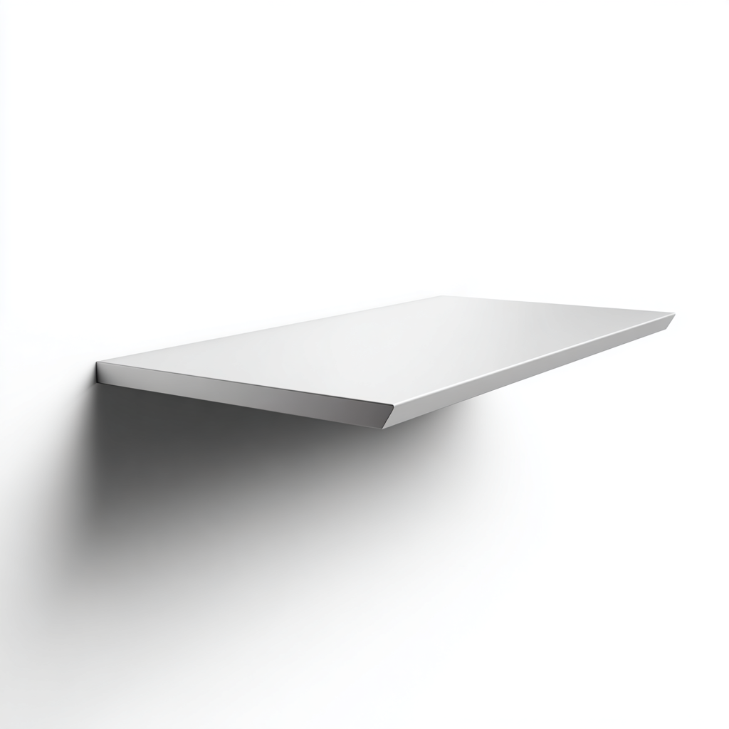 Movqi Minimalist Metal Floating Bedside Shelf